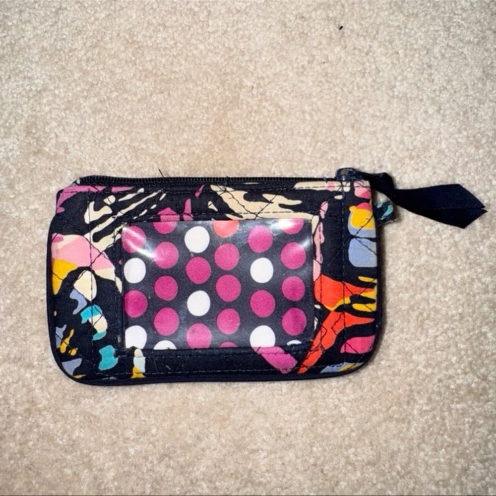 Vera Bradley Zip Card Wallet with Clear ID Window